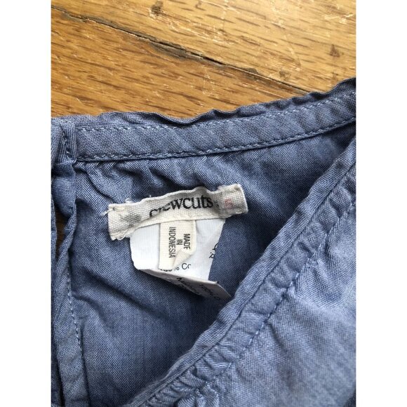 Crewcuts 5 Blue Chambray Dress - Picture 3 of 5